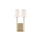 Minimalist Brass & Fabric Wall Sconce