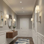 Minimalist Brass & Fabric Wall Sconce