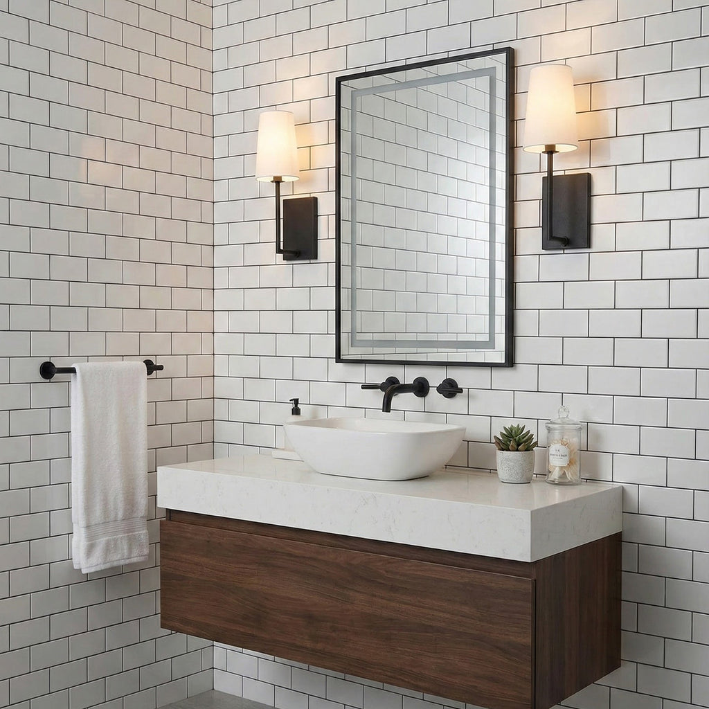 Minimalist Brass & Fabric Wall Sconce