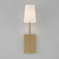 Minimalist Brass & Fabric Wall Sconce