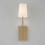 Minimalist Brass & Fabric Wall Sconce