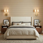 Minimalist Brass & Fabric Wall Sconce
