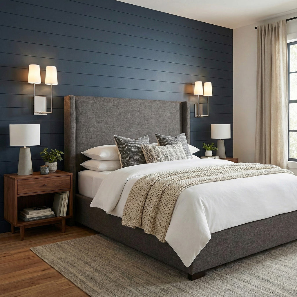 Minimalist Brass & Fabric Wall Sconce