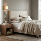 Minimalist Brass & Fabric Wall Sconce