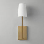 Minimalist Brass & Fabric Wall Sconce