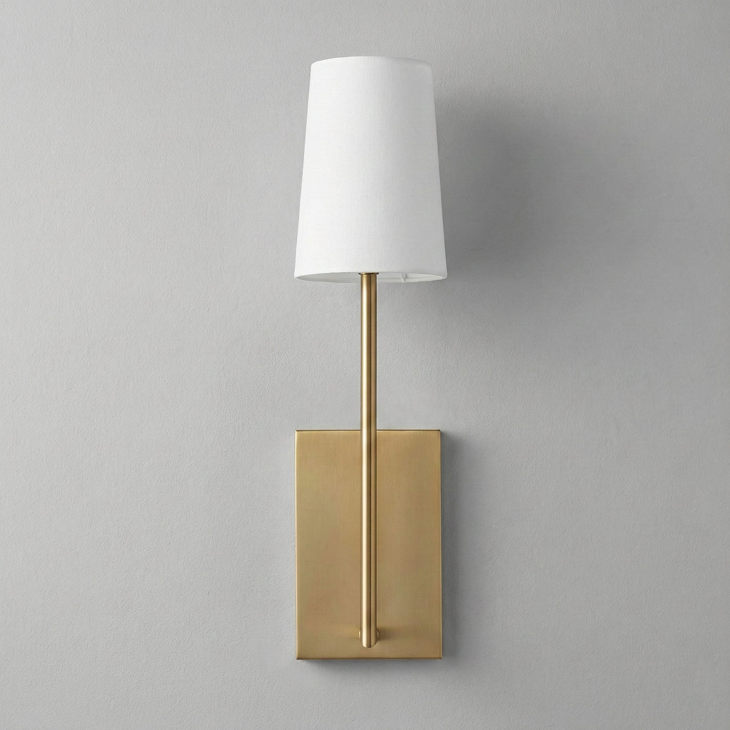 Minimalist Brass & Fabric Wall Sconce