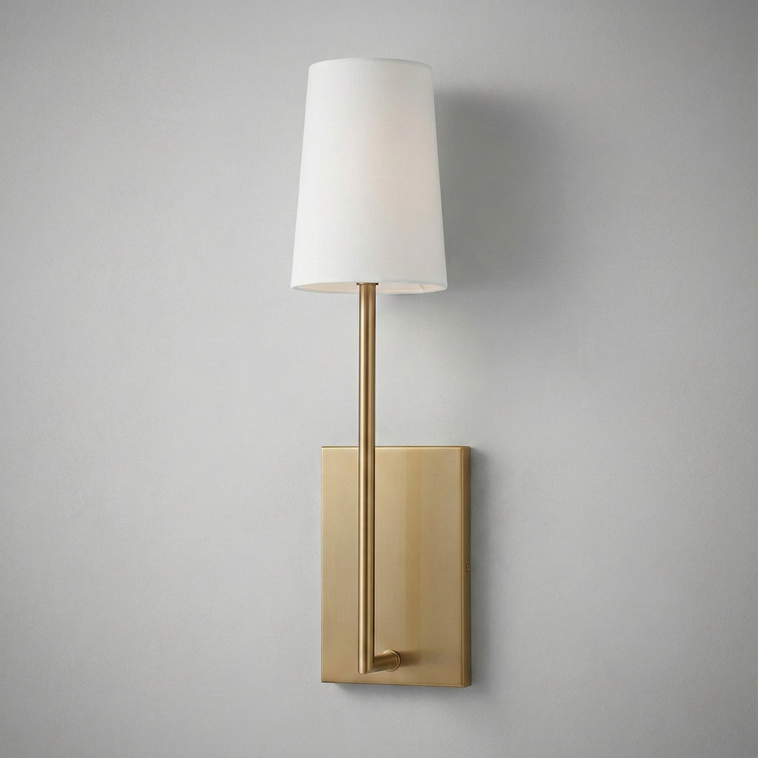 Minimalist Brass & Fabric Wall Sconce