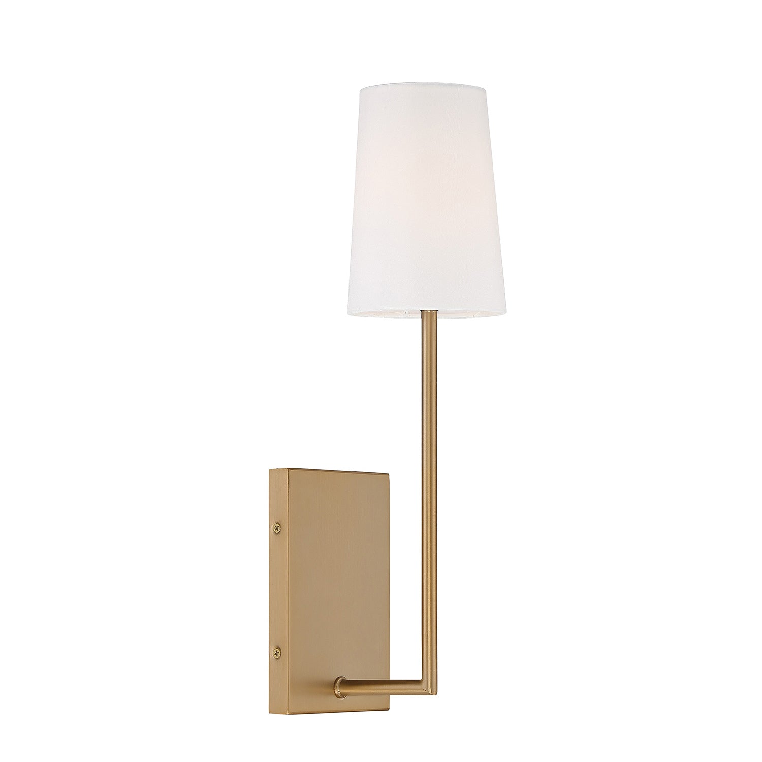 Minimalist Brass & Fabric Wall Sconce