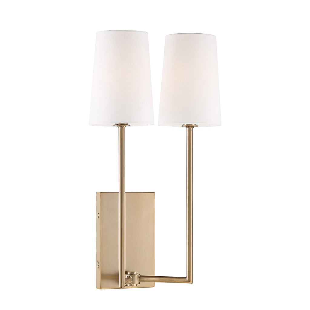 Minimalist Brass & Fabric Wall Sconce