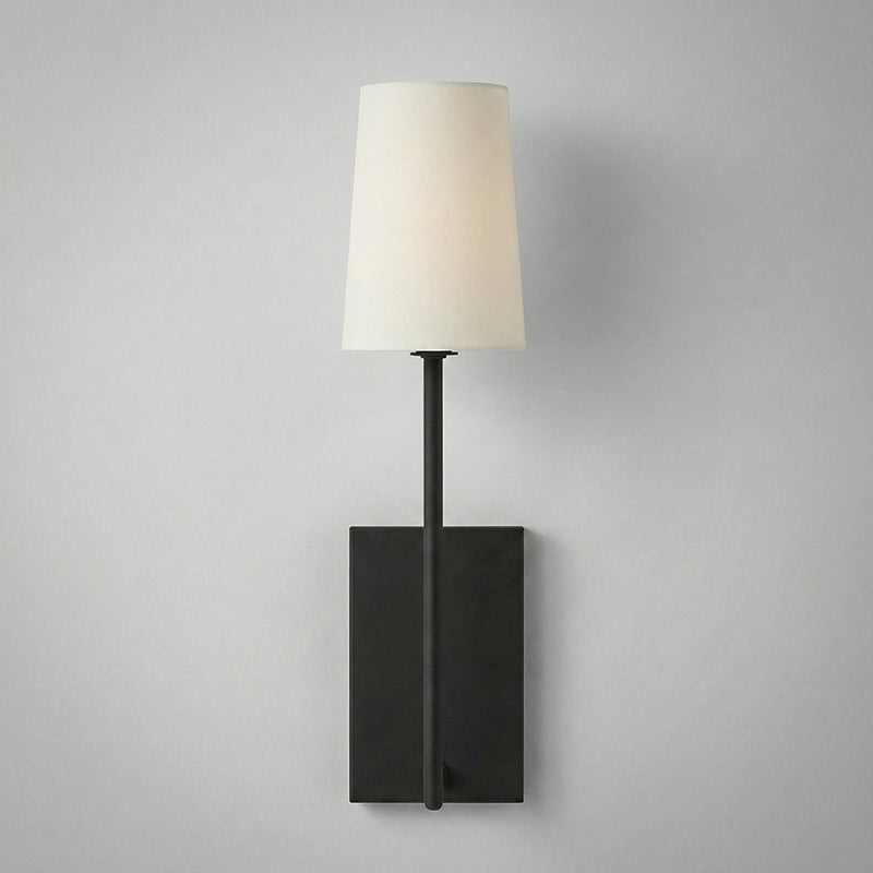 Minimalist Brass & Fabric Wall Sconce