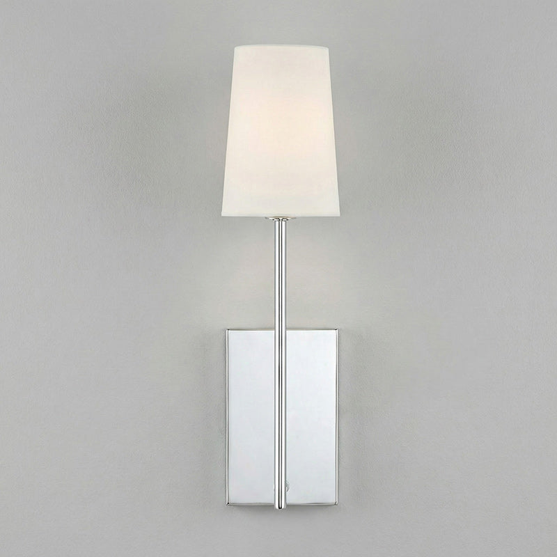 Minimalist Brass & Fabric Wall Sconce