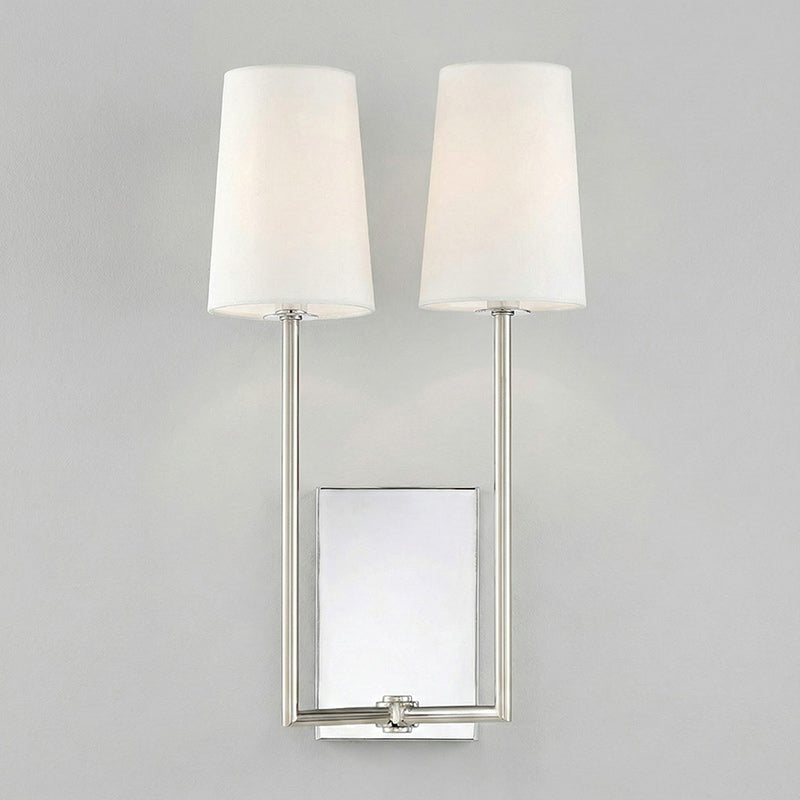 Minimalist Brass & Fabric Wall Sconce
