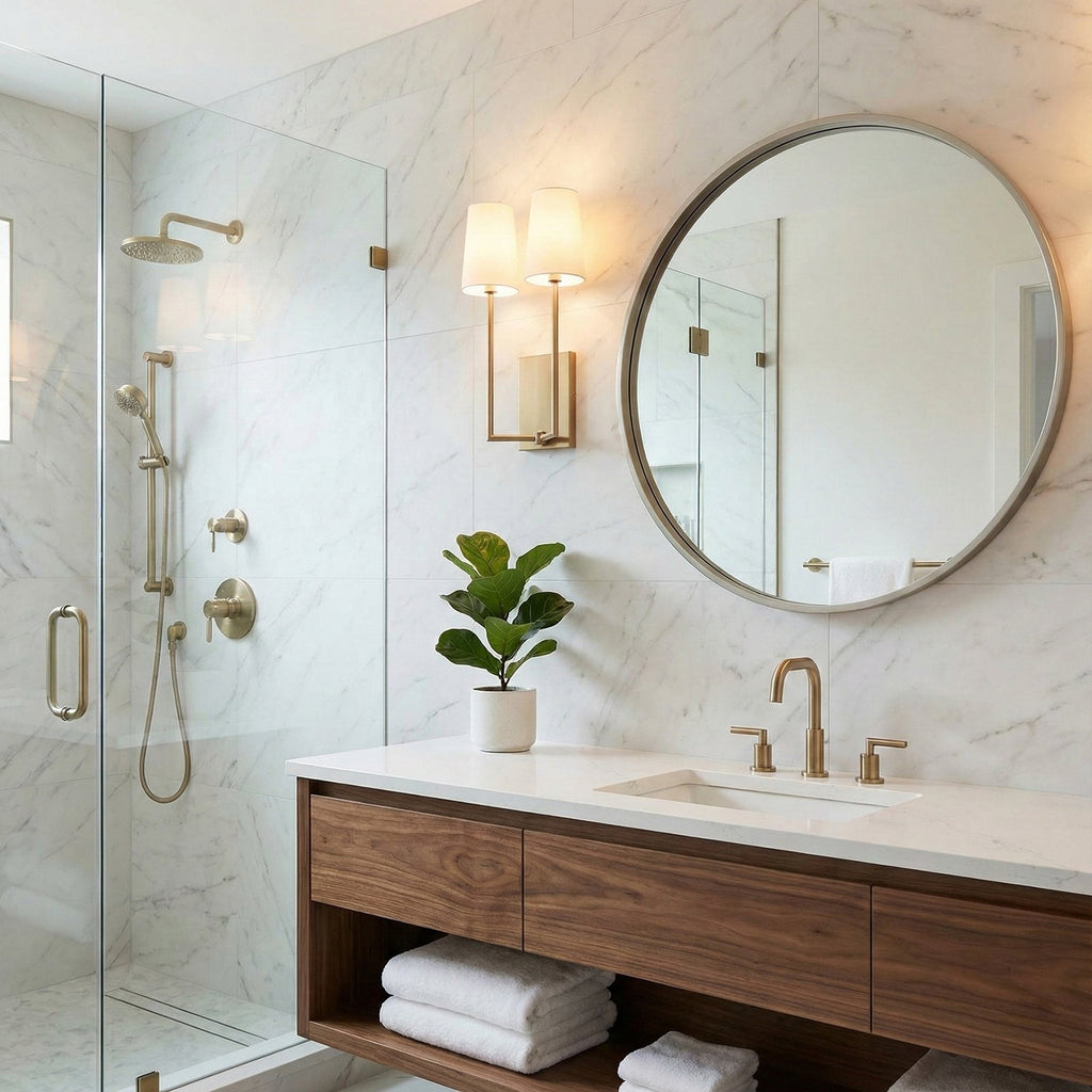 Minimalist Brass & Fabric Wall Sconce