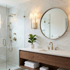 Minimalist Brass & Fabric Wall Sconce
