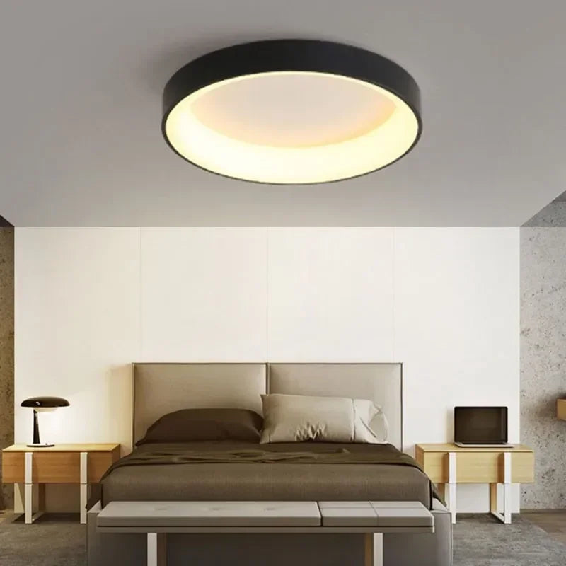 LichtAura: Nordic LED Ceiling Light Round