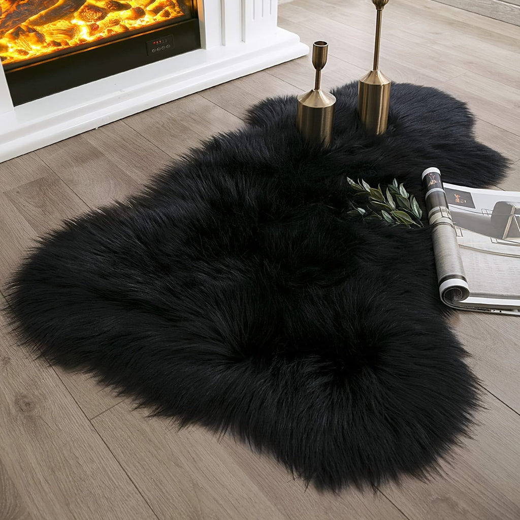 LichtRaum: Fluffy Rug Irregular Soft Modern – Decorative for Living Room, Bedroom & Indoor Areas