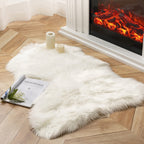 LichtRaum: Fluffy Rug Irregular Soft Modern – Decorative for Living Room, Bedroom & Indoor Areas