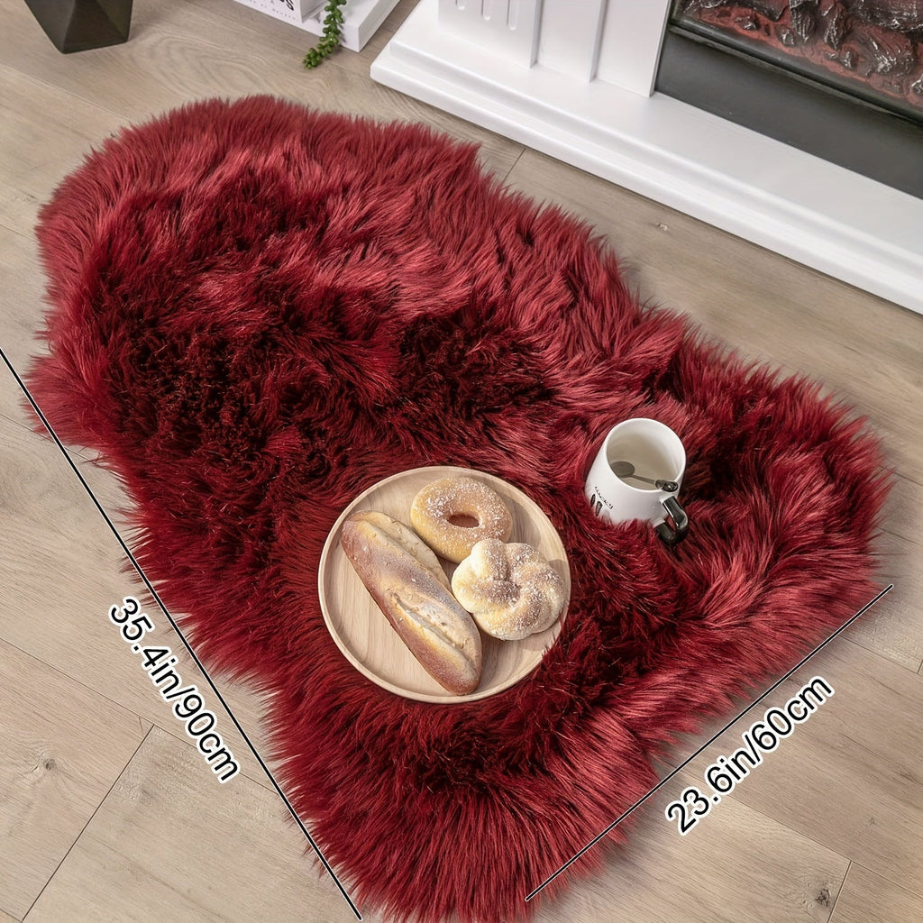 LichtRaum: Fluffy Rug Irregular Soft Modern – Decorative for Living Room, Bedroom & Indoor Areas