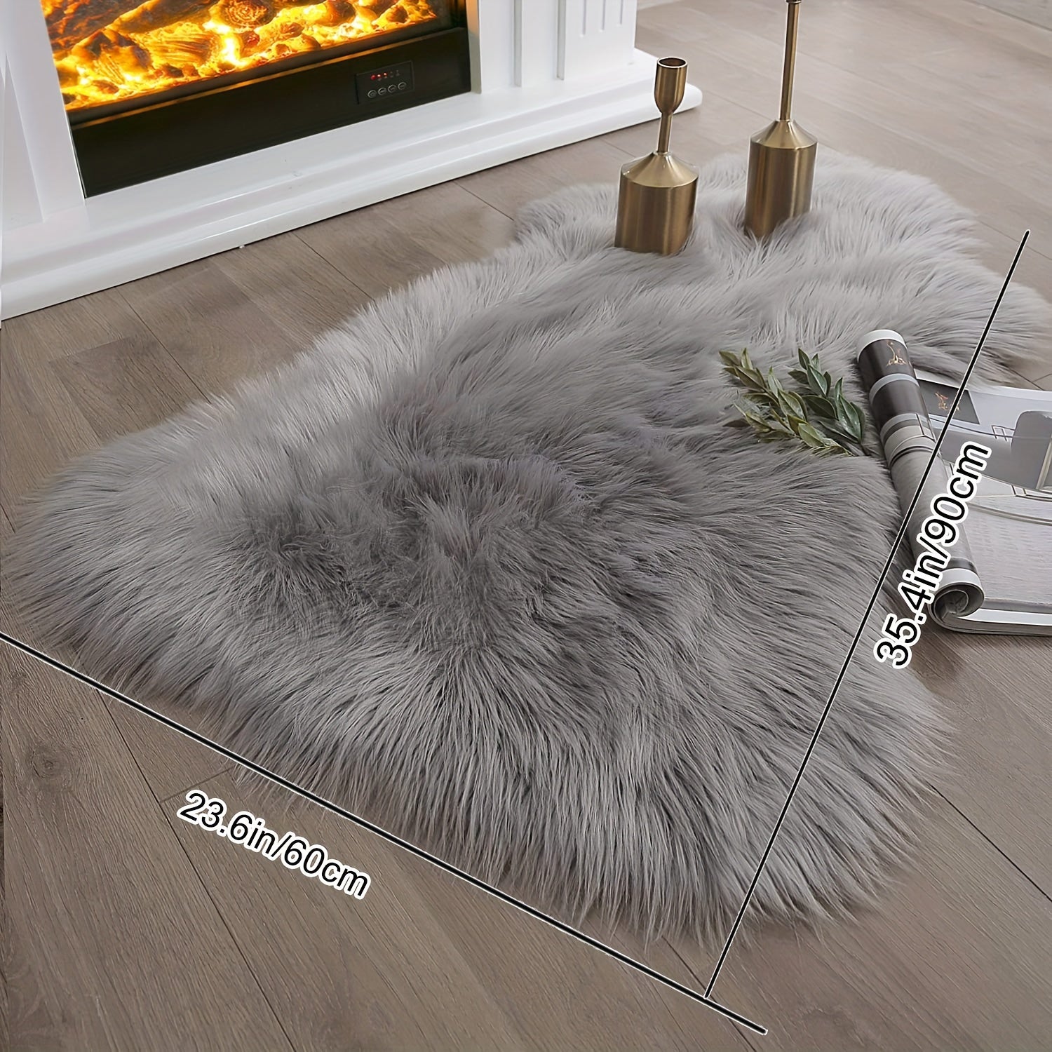 LichtRaum: Fluffy Rug Irregular Soft Modern – Decorative for Living Room, Bedroom & Indoor Areas