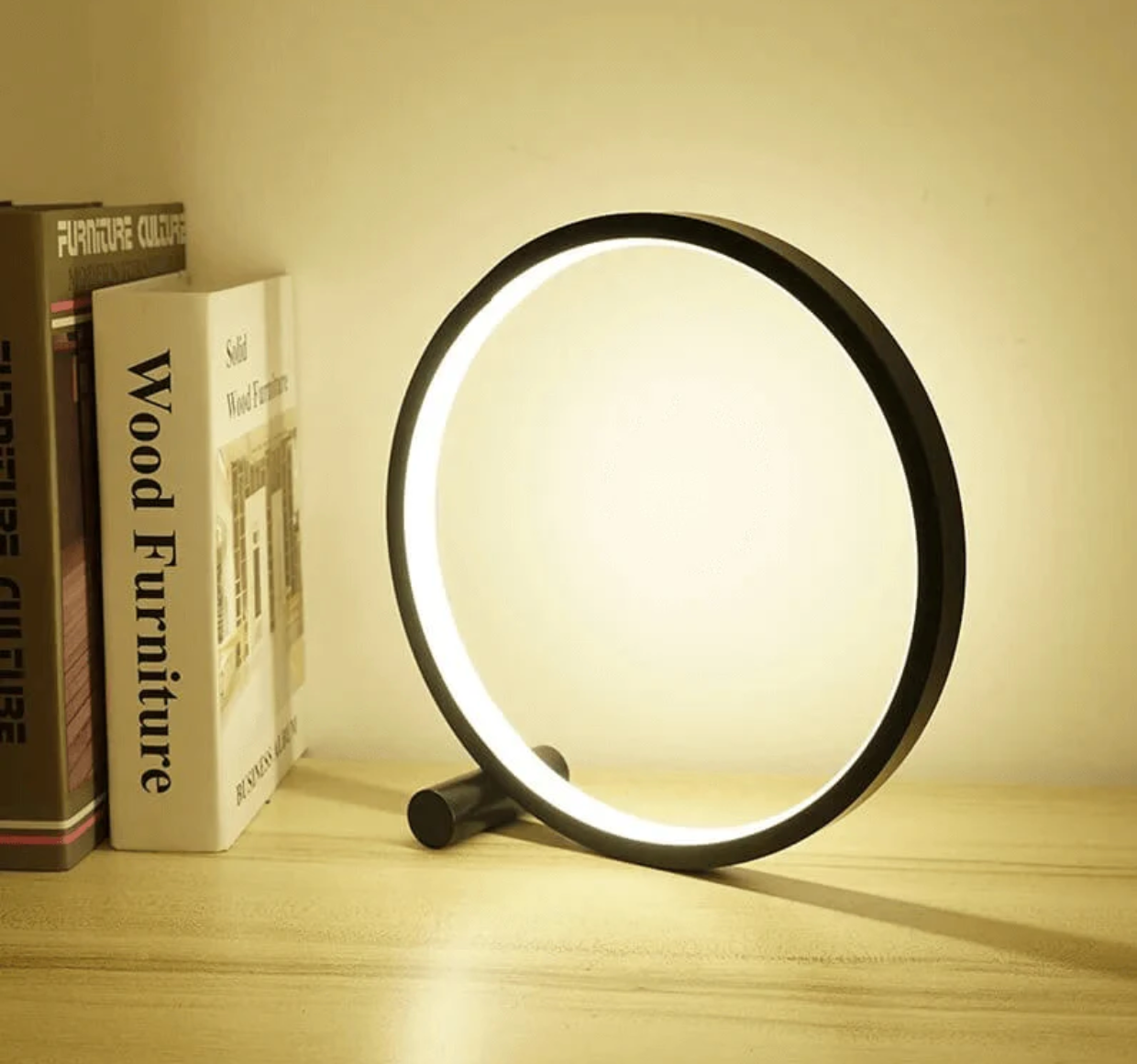 LichtRing: LED Table Lamp – Minimalistic, Dimmable & With Touch Control for Office & Living Room