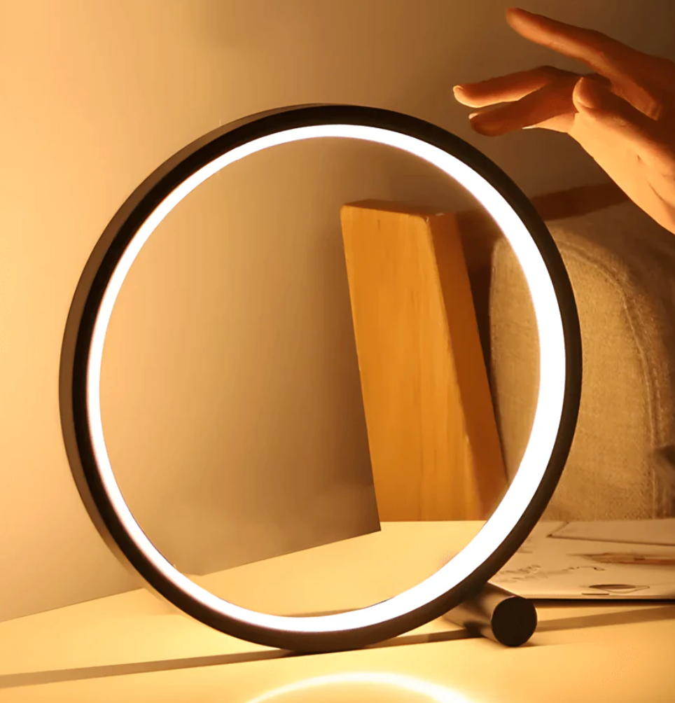 LichtRing: LED Table Lamp – Minimalistic, Dimmable & With Touch Control for Office & Living Room
