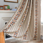 LightDream: Geometric Boho-Style Curtain with Tassels – Stylish & Easy to Care for Bedrooms