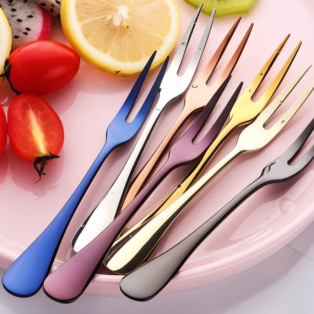Cirello – Stainless Steel Fruit Forks 2 Or 6 Pieces