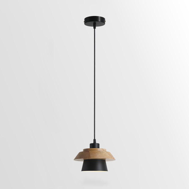 Lignora: Pendant Light Made of Wood & Stone with Textured Surface & Warm Light – for Living Areas & Bars