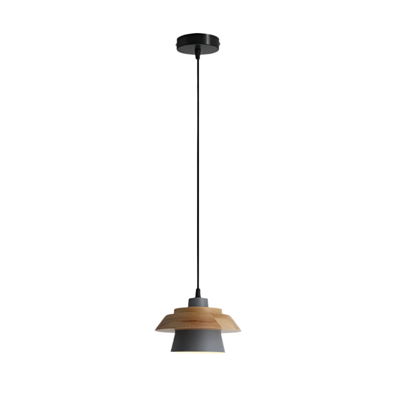 Lignora: Pendant Light Made of Wood & Stone with Textured Surface & Warm Light – for Living Areas & Bars