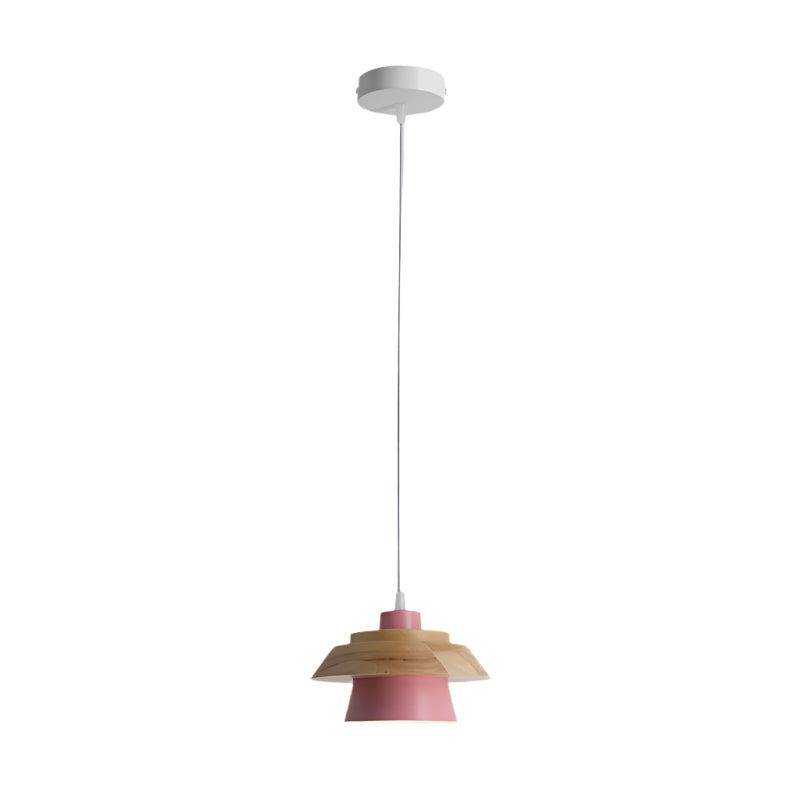 Lignora: Pendant Light Made of Wood & Stone with Textured Surface & Warm Light – for Living Areas & Bars