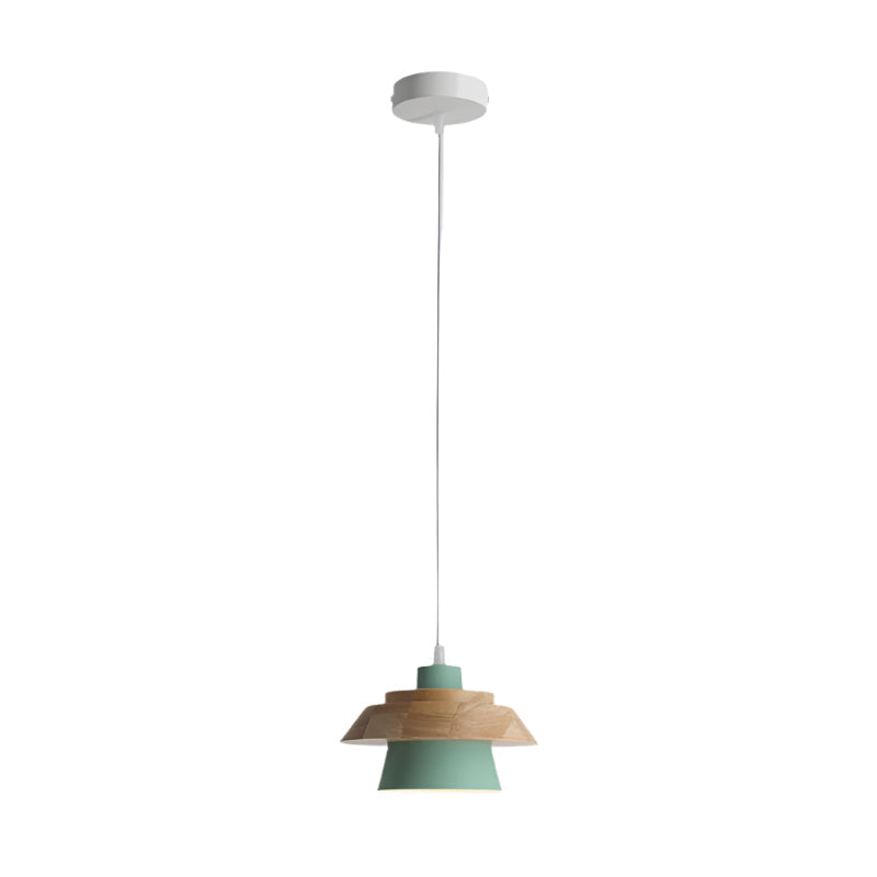 Lignora: Pendant Light Made of Wood & Stone with Textured Surface & Warm Light – for Living Areas & Bars