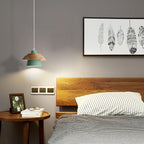 Lignora: Pendant Light Made of Wood & Stone with Textured Surface & Warm Light – for Living Areas & Bars