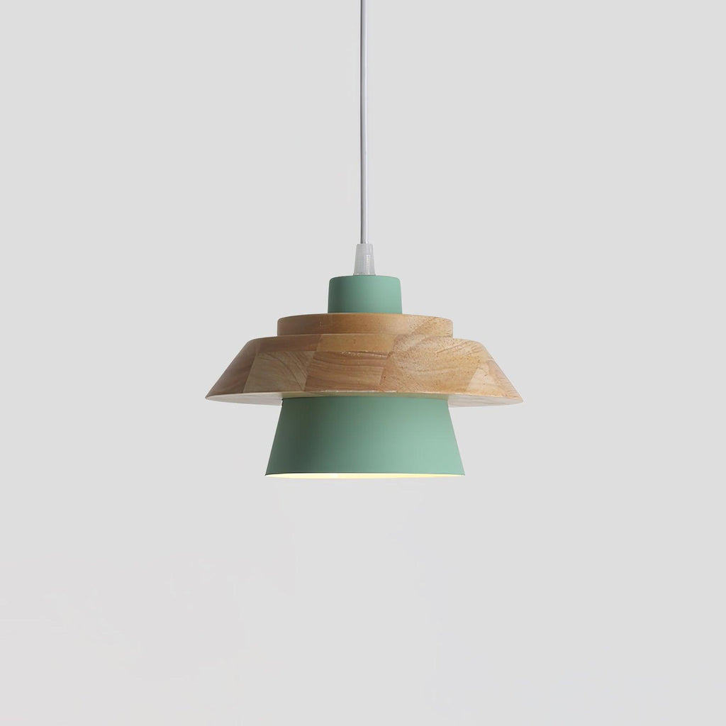 Lignora: Pendant Light Made of Wood & Stone with Textured Surface & Warm Light – for Living Areas & Bars
