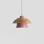 Lignora: Pendant Light Made of Wood & Stone with Textured Surface & Warm Light – for Living Areas & Bars
