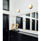 Opal Glass Globe Wall Lamp