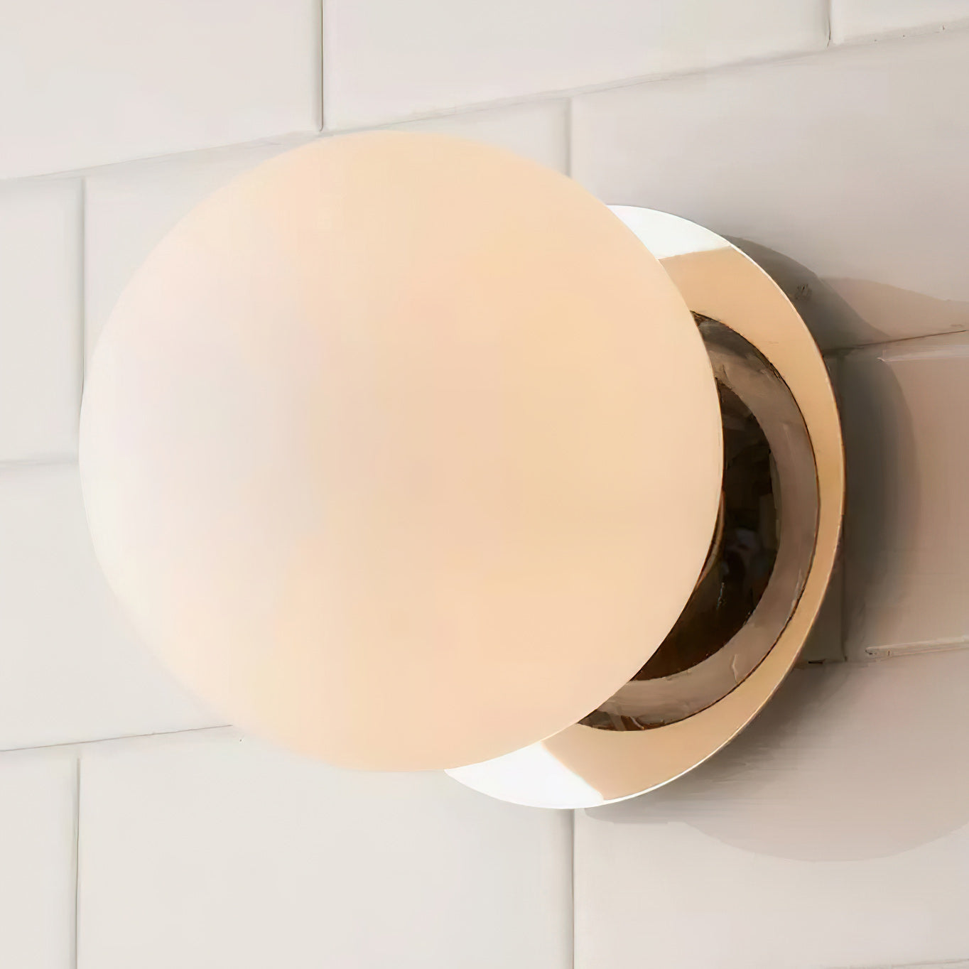 Opal Glass Globe Wall Lamp