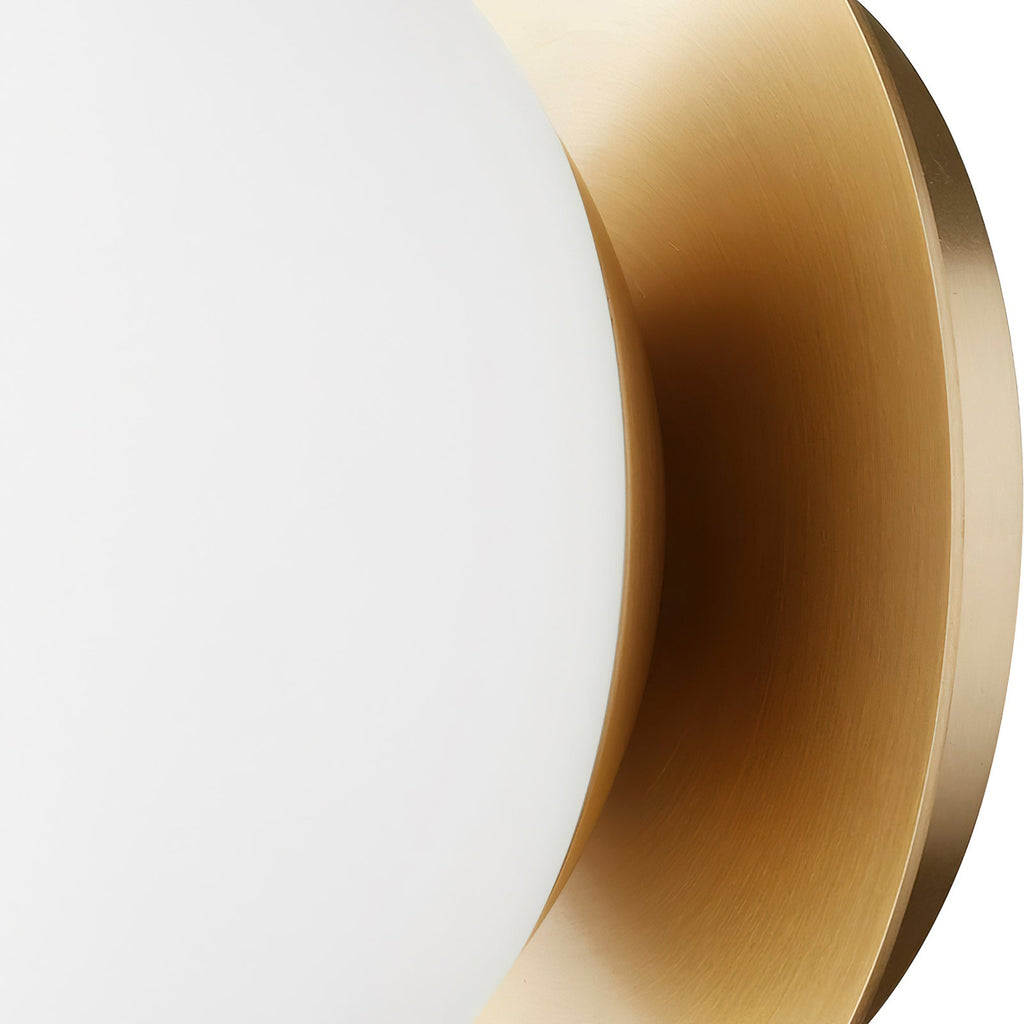 Opal Glass Globe Wall Lamp
