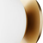Opal Glass Globe Wall Lamp