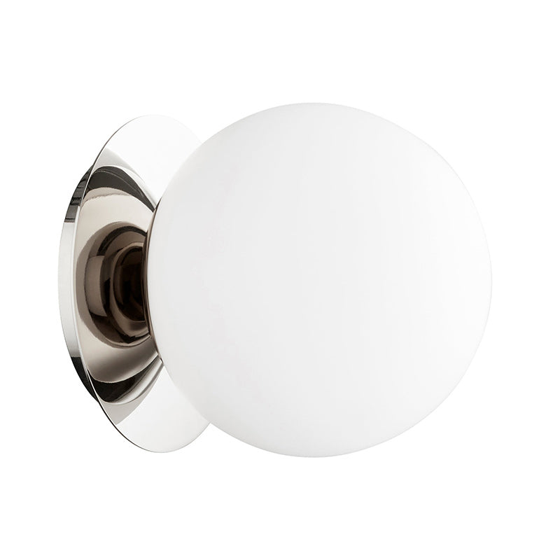 Opal Glass Globe Wall Lamp