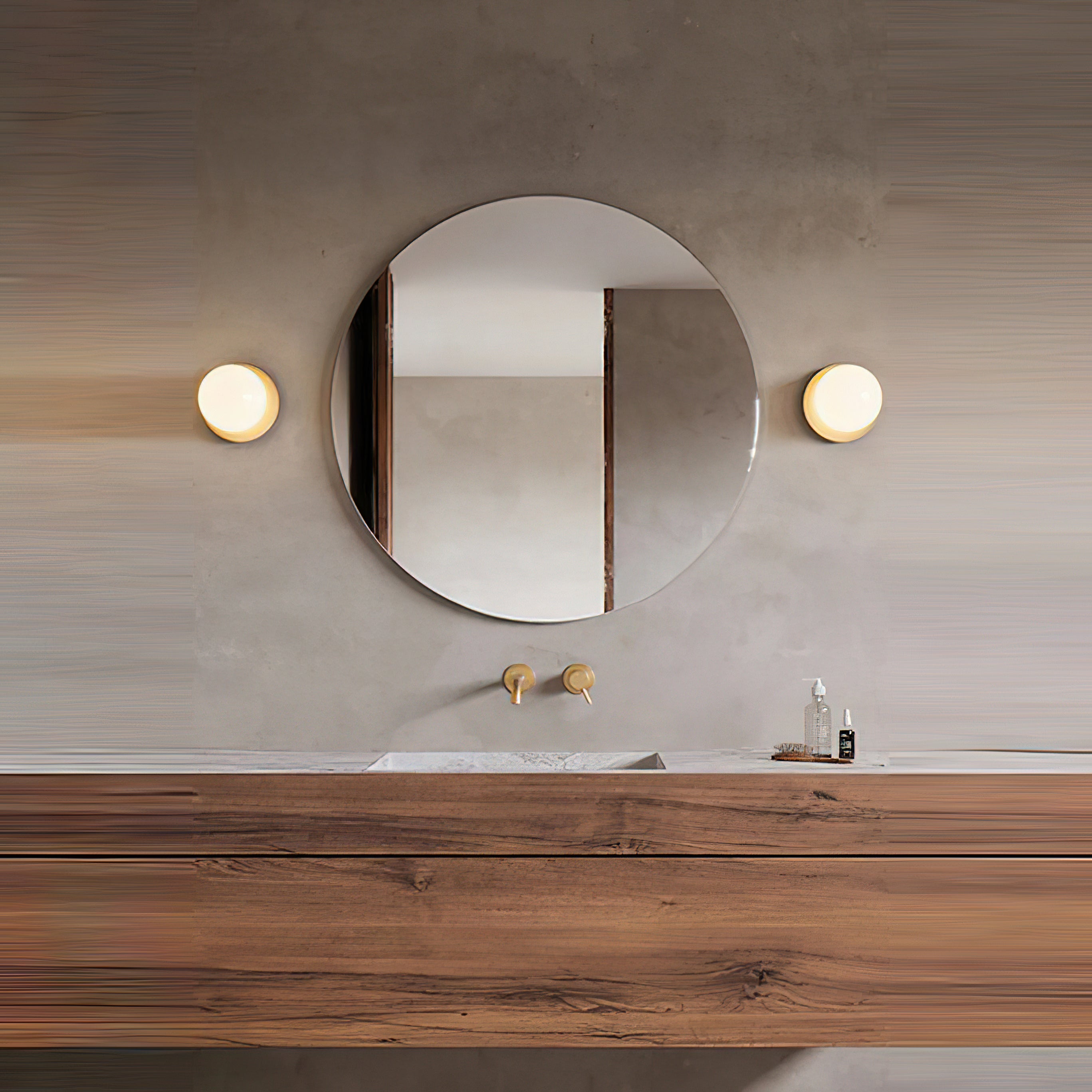 Opal Glass Globe Wall Lamp