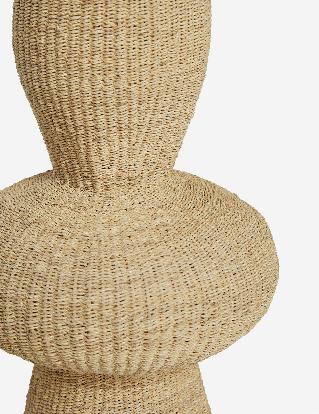 Luna Decorative Floor Vase | Artisanal Weave, Natural Fiber