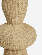 Luna Decorative Floor Vase | Artisanal Weave, Natural Fiber
