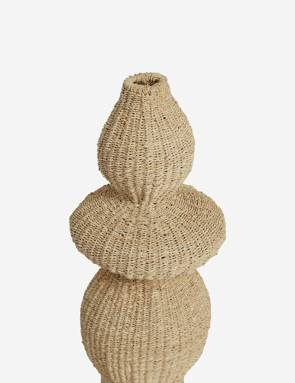 Luna Decorative Floor Vase | Artisanal Weave, Natural Fiber