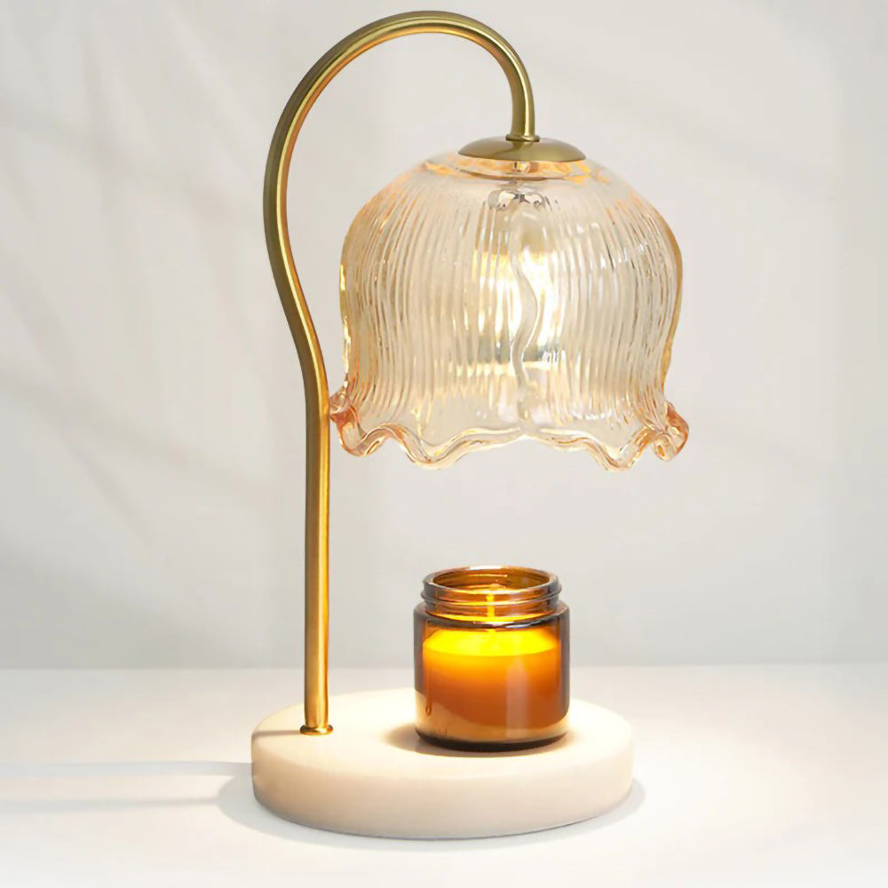 Marble Candle Warmer Table Lamp