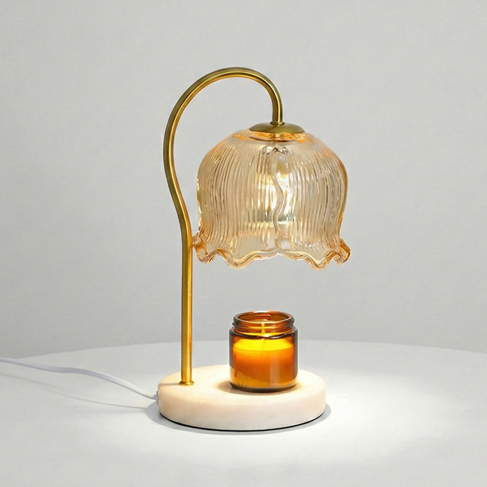 Marble Candle Warmer Table Lamp