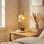 Marble Candle Warmer Table Lamp