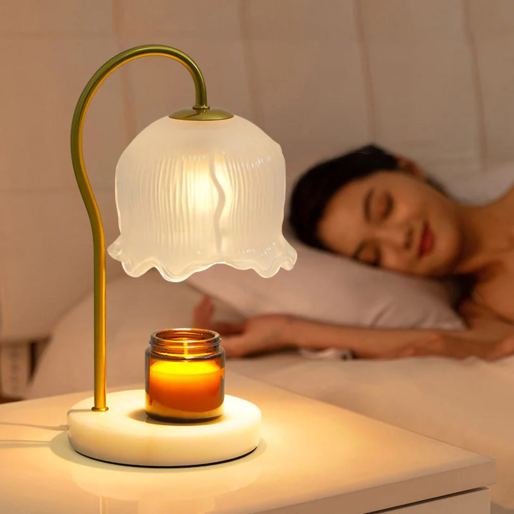 Marble Candle Warmer Table Lamp