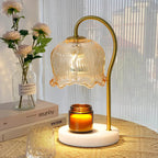 Marble Candle Warmer Table Lamp