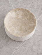 Bela Limestone Bath Accessory | Etched Stone Surface
