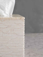 Bela Limestone Bath Accessory | Etched Stone Surface